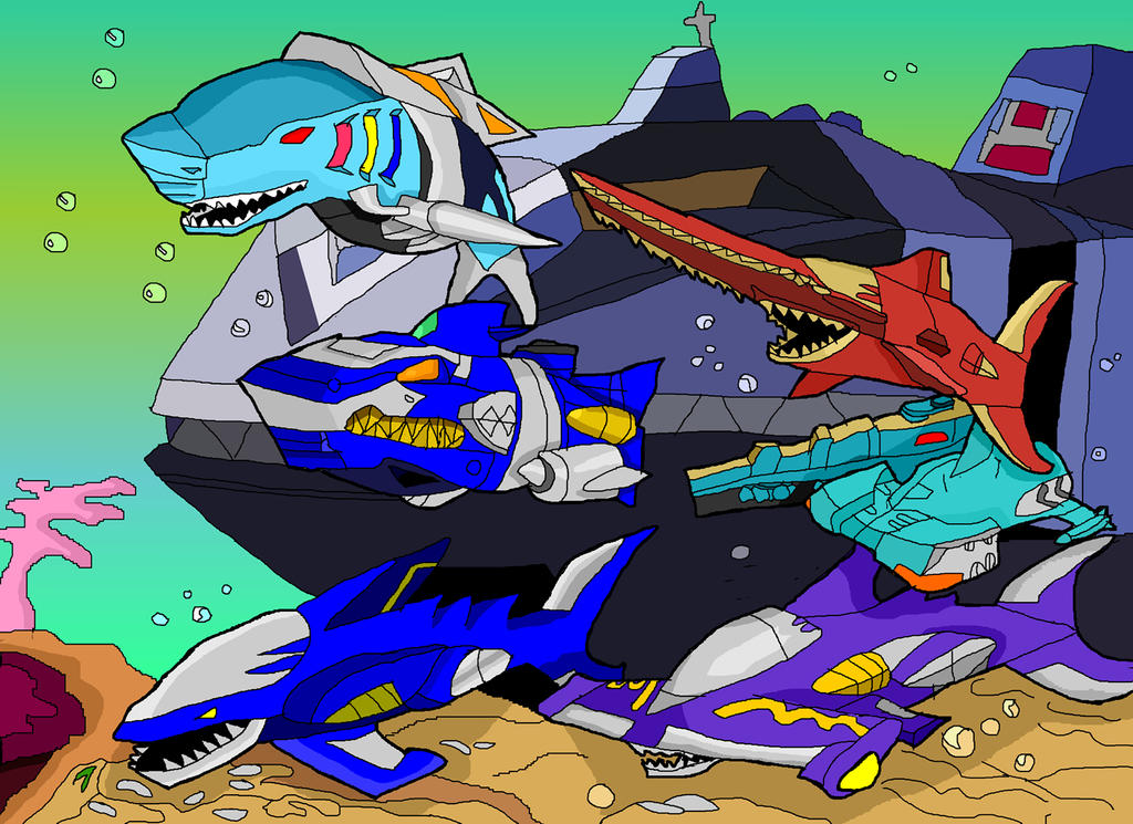 Zords - Sharks by LavenderRanger on DeviantArt