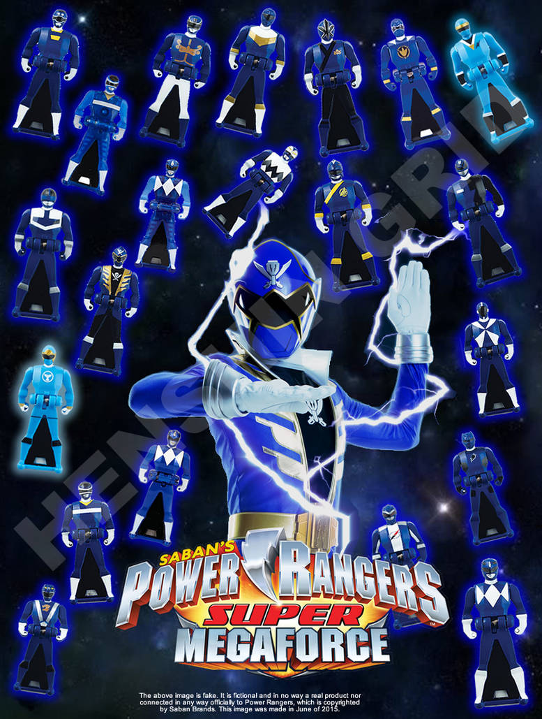 Super Megaforce Ranger Key Poster - Blue by LavenderRanger on DeviantArt