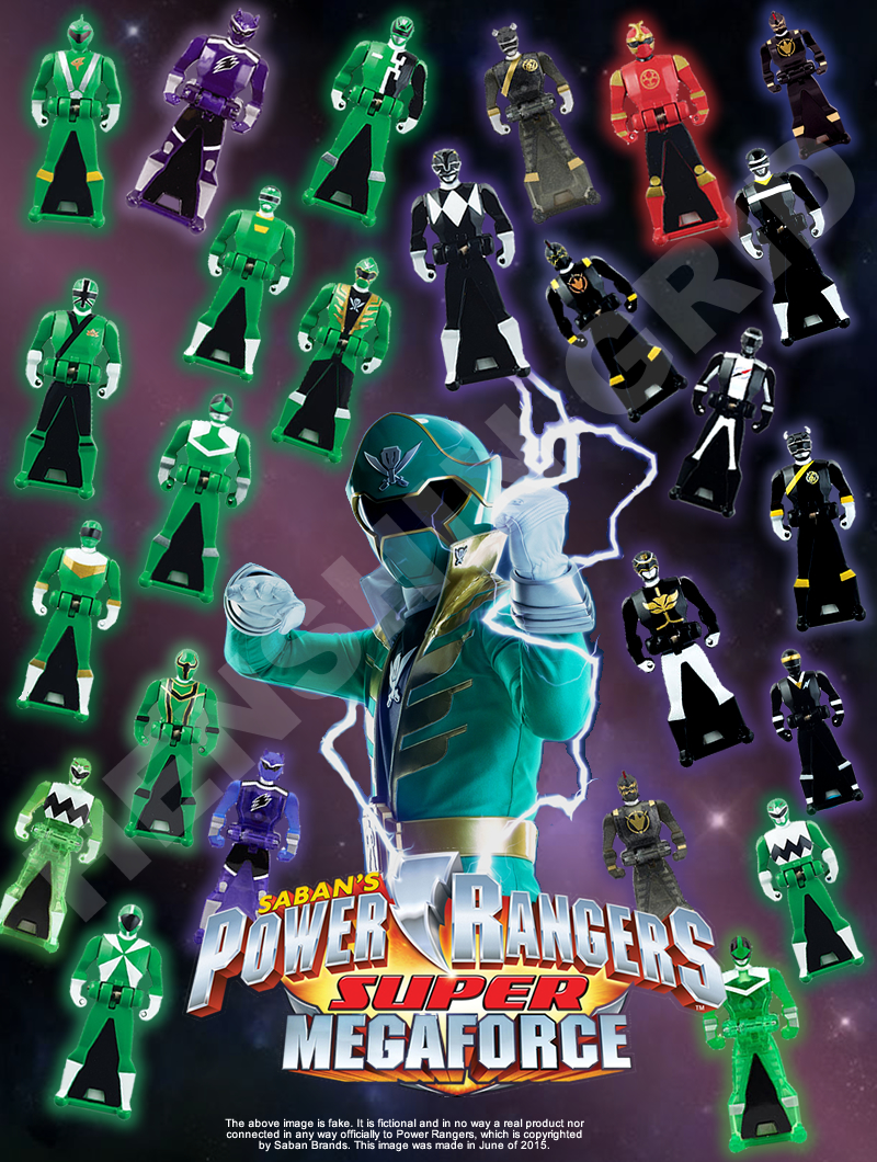 Power Rangers Super Megaforce Green Ranger Keys