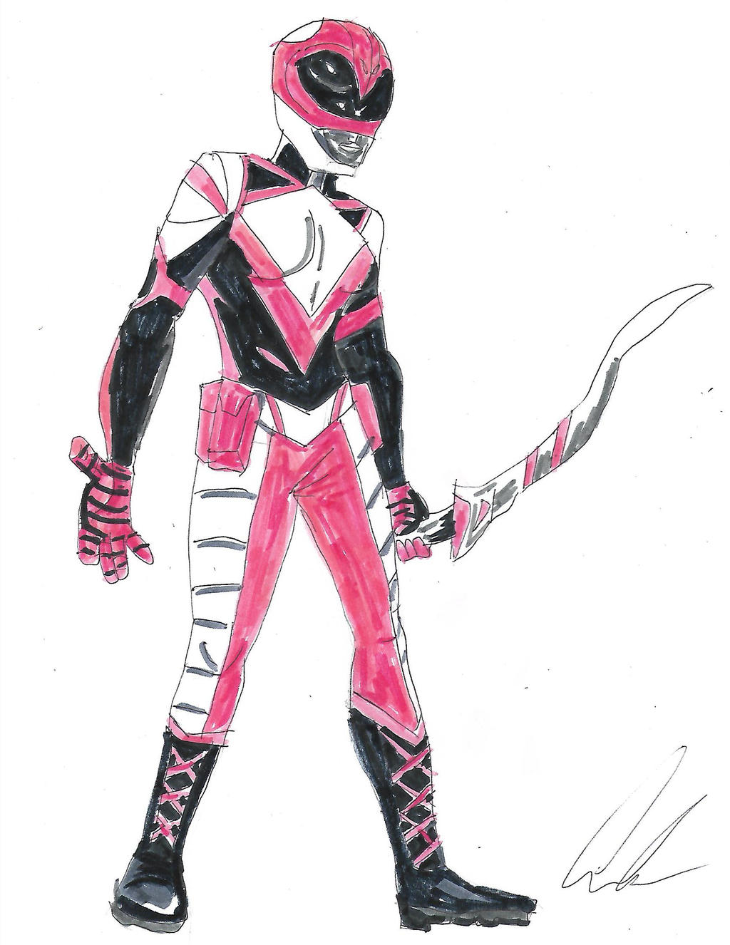 Pink Ranger Comic Design by LavenderRanger on DeviantArt