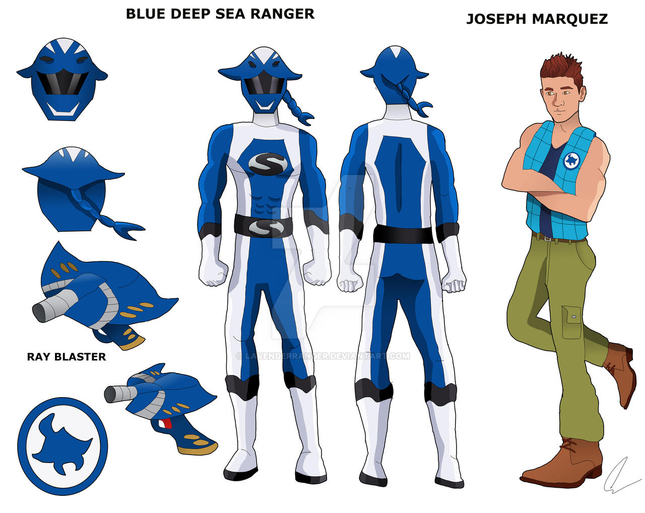 Ocean Ranger Team Deviantart Blue Deep Sea Ranger by LavenderRanger on DeviantArt