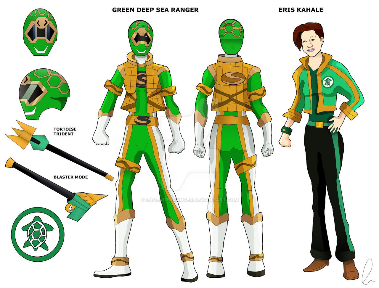 Ocean Ranger Team Deviantart Green Deep Sea Ranger by LavenderRanger on DeviantArt