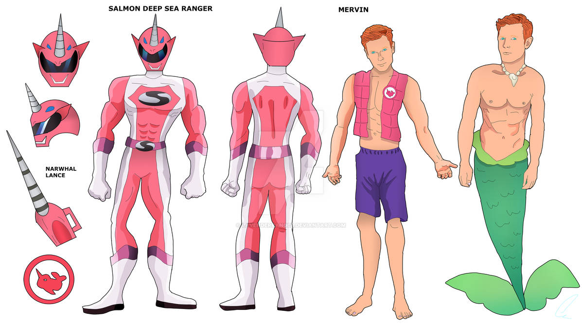 Salmon Deep Sea Ranger by LavenderRanger on DeviantArt