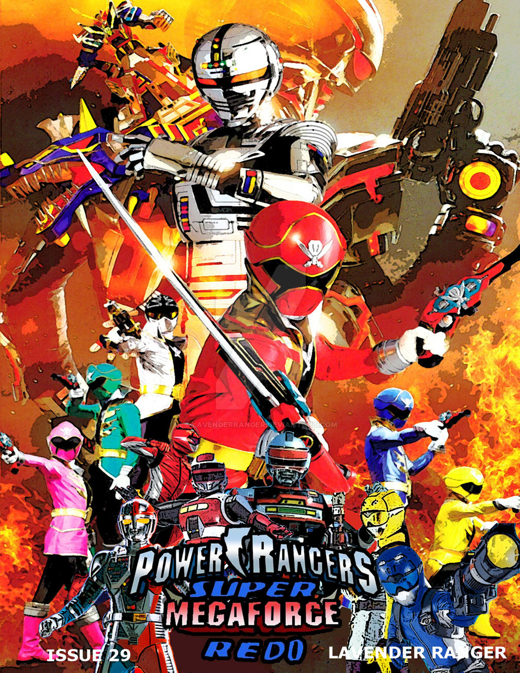 Power Rangers Super Megaforce Redo Issue 29 Cover by LavenderRanger on DeviantArt Power Rangers Super Megaforce Redo Issue 29 Cover by LavenderRanger on DeviantArt