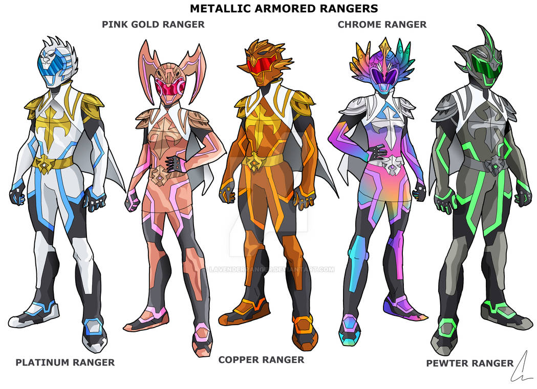 Metallic Armored Rangers by LavenderRanger on DeviantArt