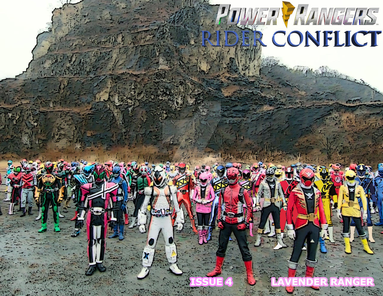 Power Rangers Rider Conflict Issue Four Cover by LavenderRanger on ...