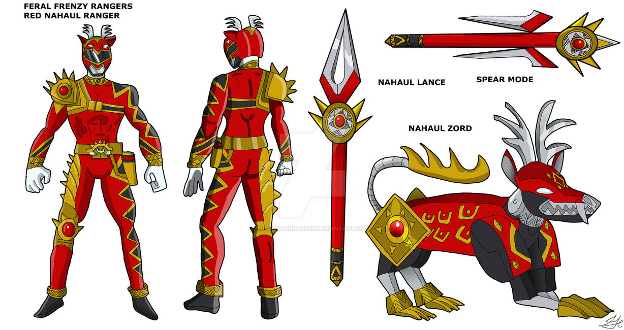 Feral Frenzy Red Ranger by LavenderRanger on DeviantArt