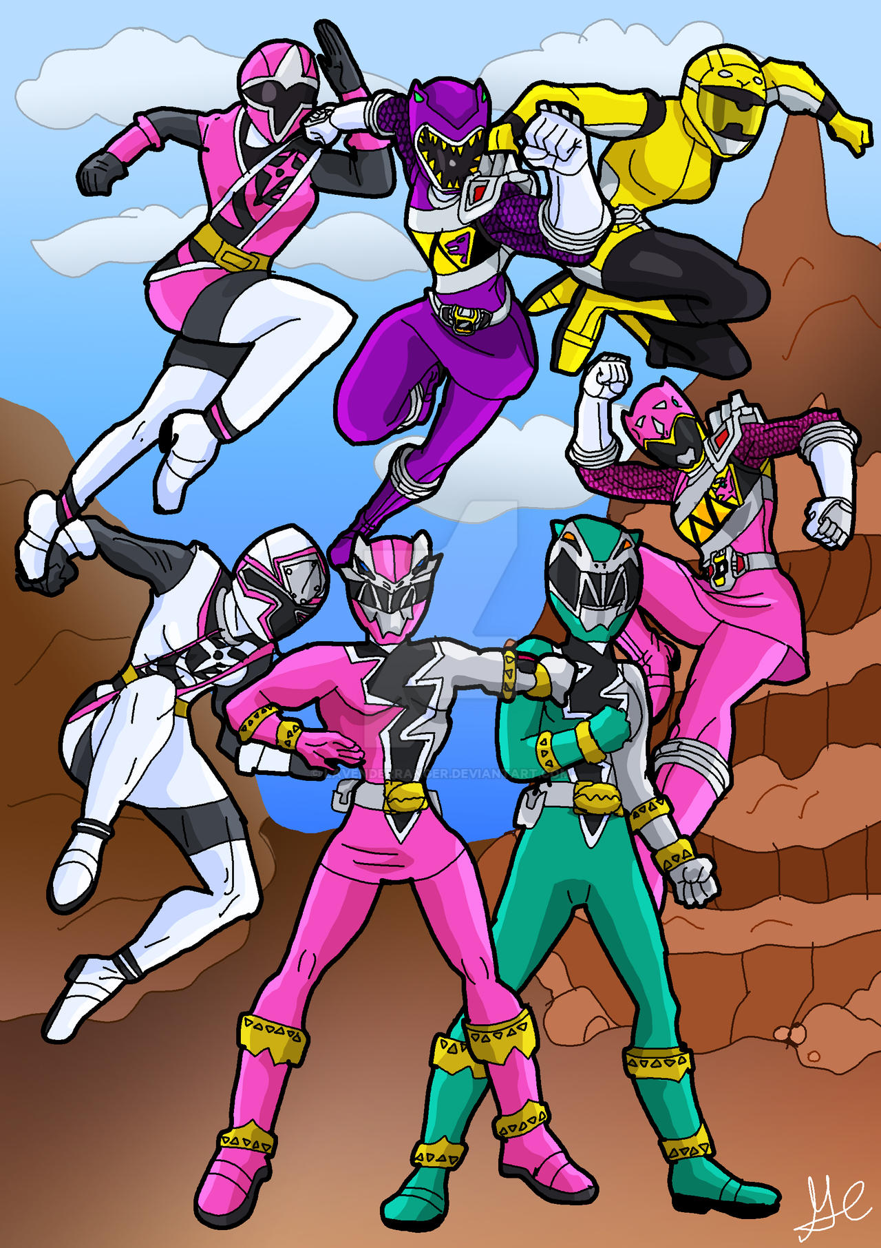 Power Rangers Girls of the past six years by LavenderRanger on DeviantArt