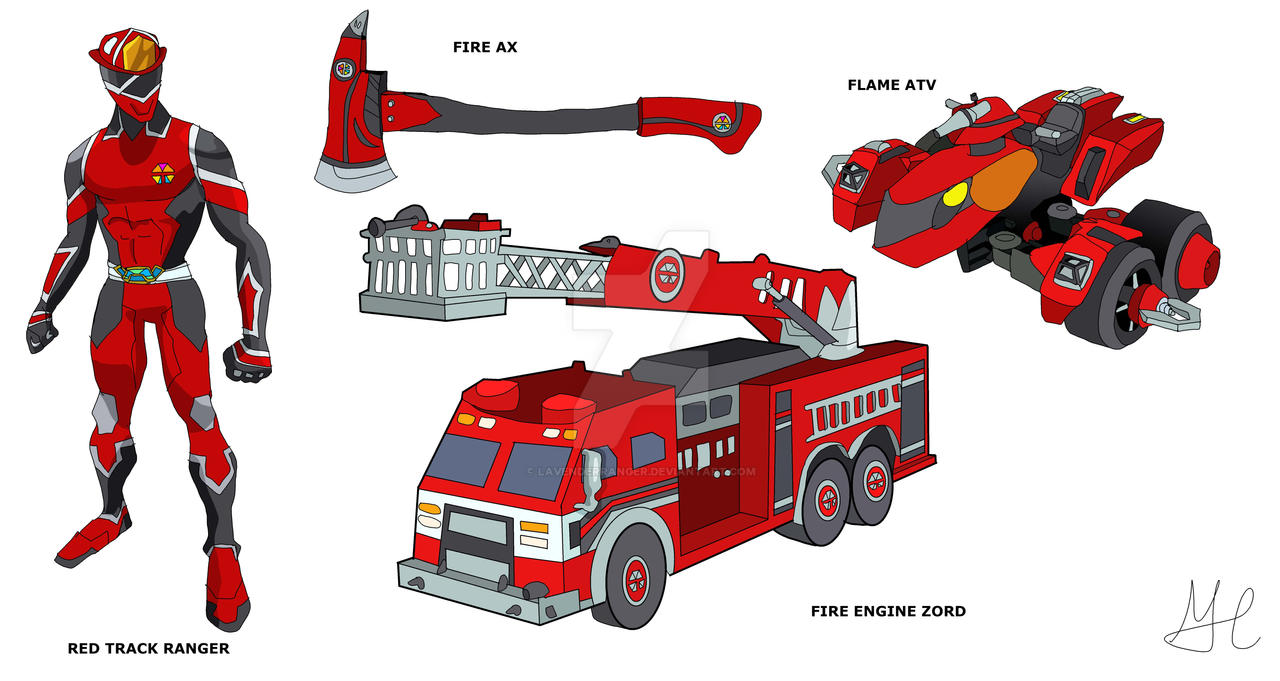 Track Rangers - Red by LavenderRanger on DeviantArt