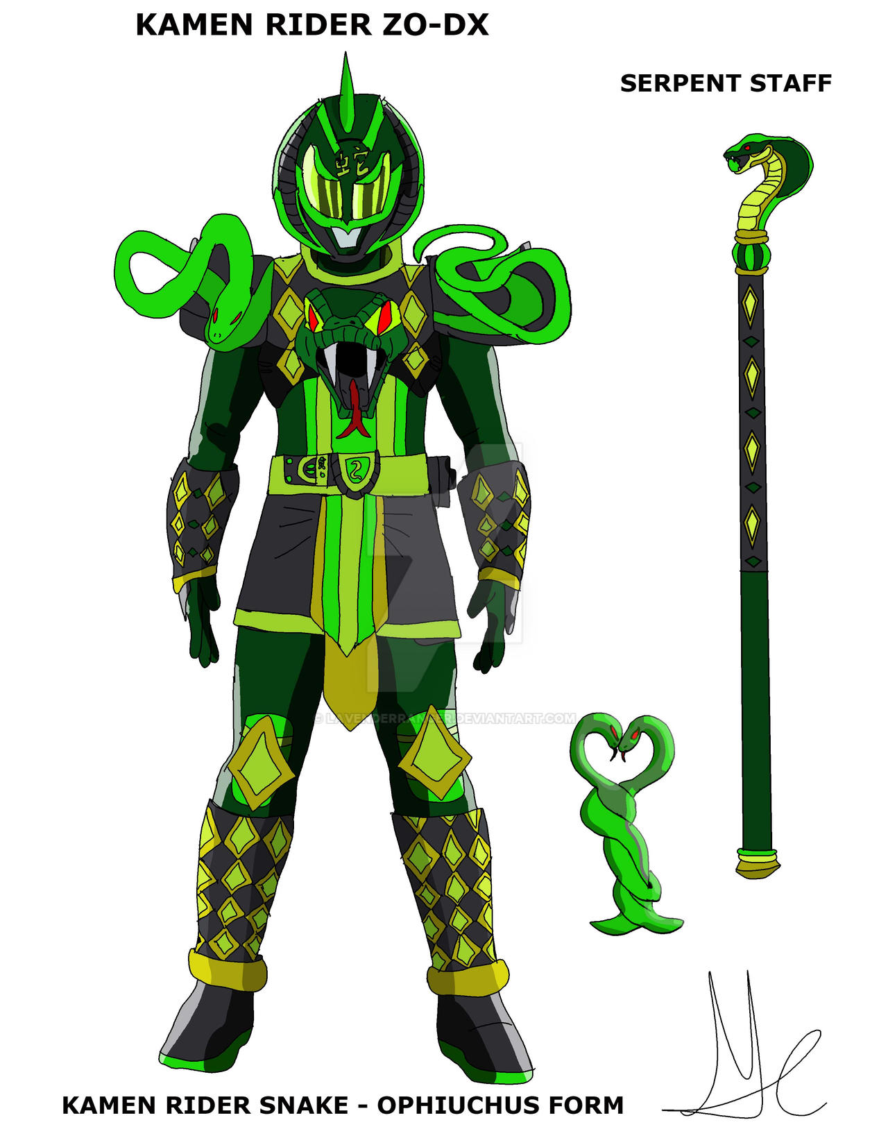 Kamen Rider Zo-DX: Kamen Rider Snake - Ophiuchus by LavenderRanger on ...