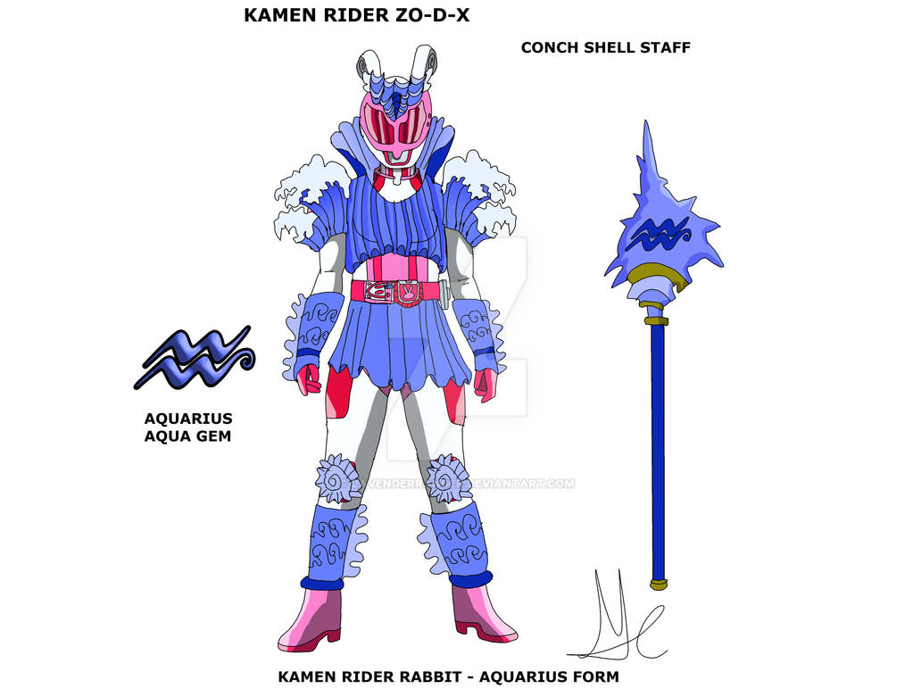 Kamen Rider Zo-DX: Kamen Rider Rabbit - Aquarius by LavenderRanger on ...