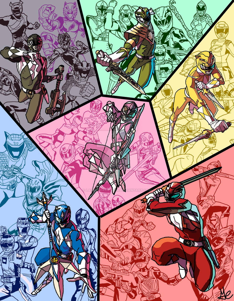 Hasbro Power Rangers Deviantart Power Rangers 20 Year Anniversary By Rangeranime On Deviantart
