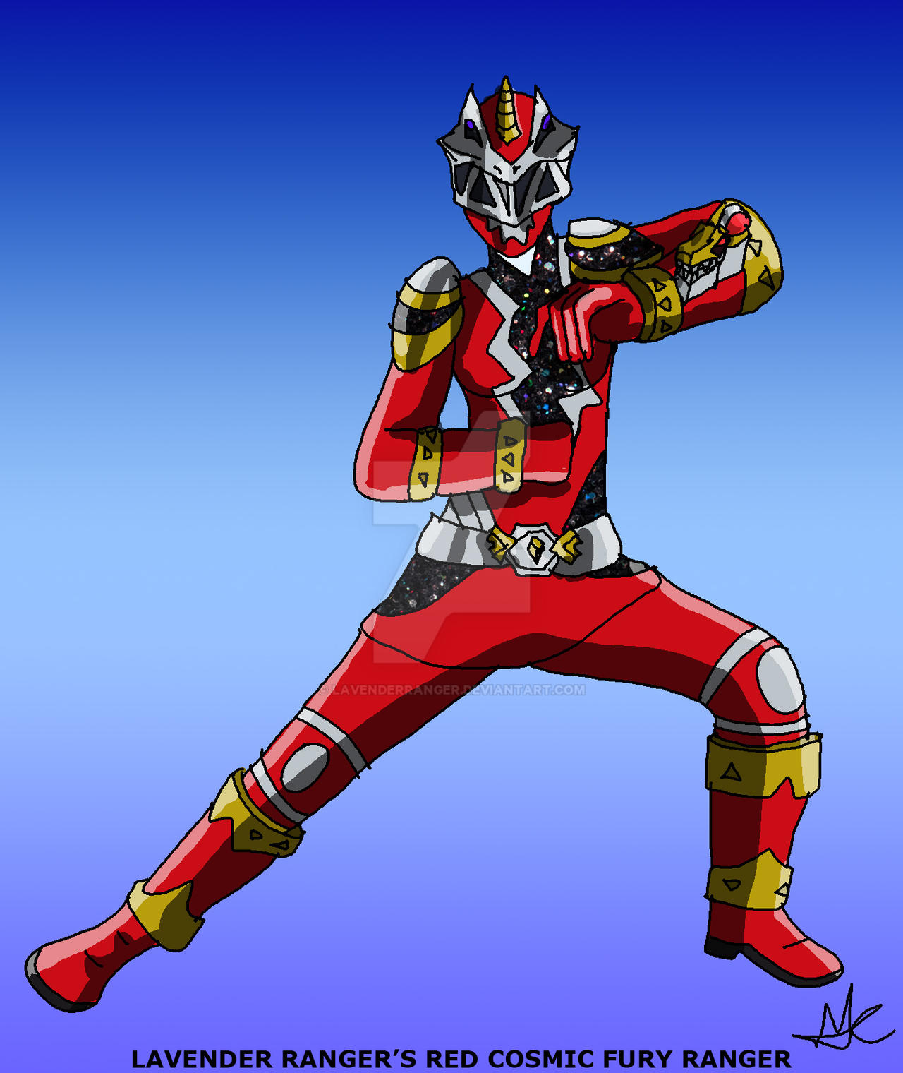 Red Cosmic Ranger My Red Cosmic Fury Ranger by LavenderRanger on DeviantArt