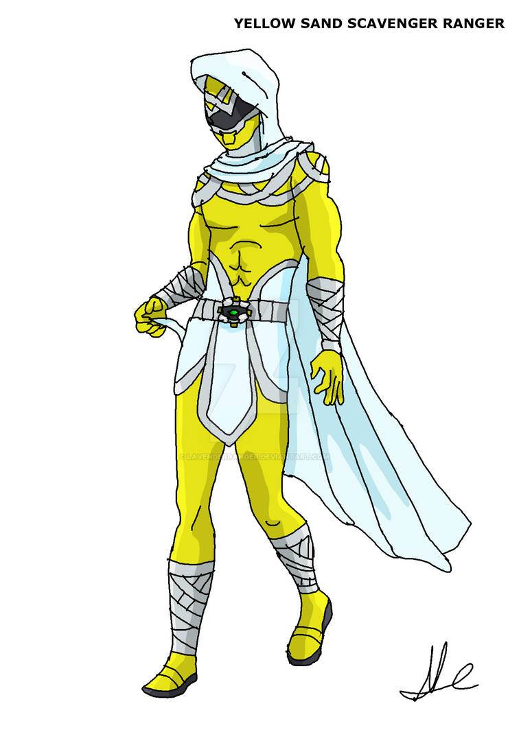 Yellow Sand Scavenger Ranger by LavenderRanger on DeviantArt