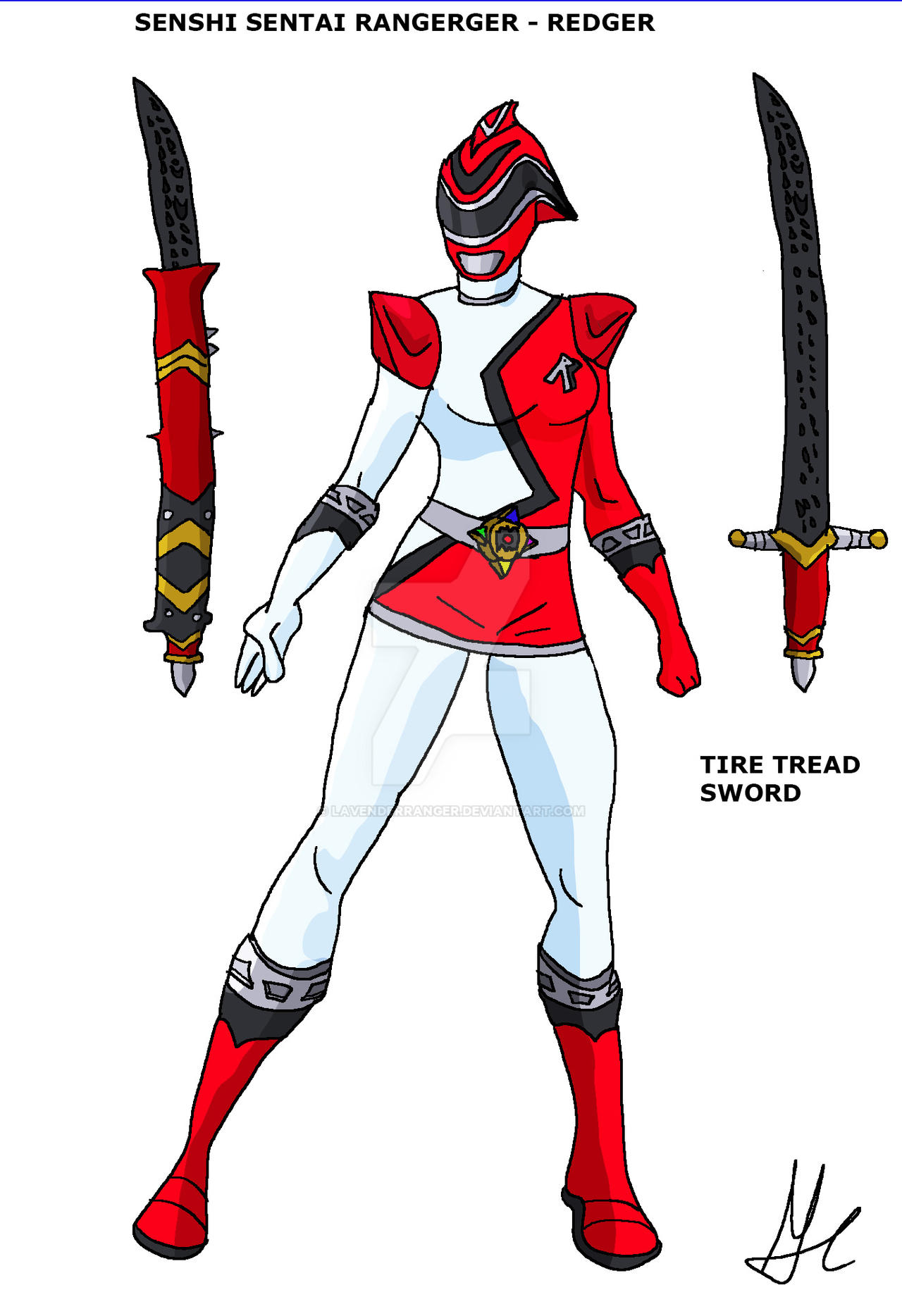 Sentai Renger Boo Boo Senshi Sentai Rangeger - Redger by LavenderRanger on DeviantArt