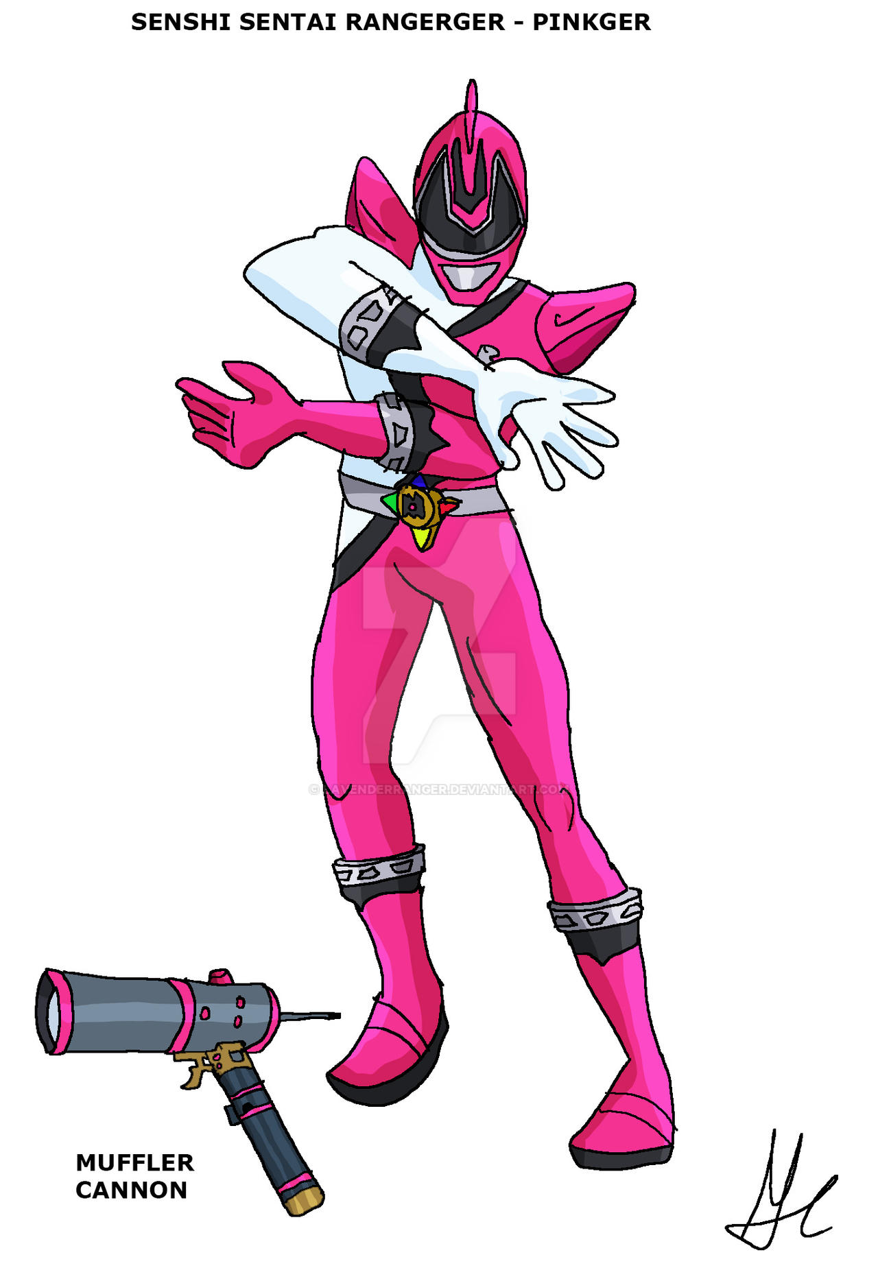 Sentai Renger Boo Boo Senshi Sentai Rangeger - Pinkger by LavenderRanger on DeviantArt