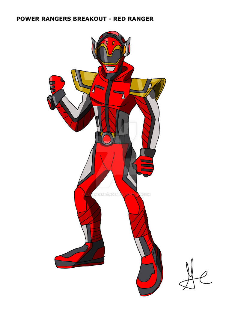 Red Ranger Dripped Out Red Breakout Ranger by LavenderRanger on DeviantArt