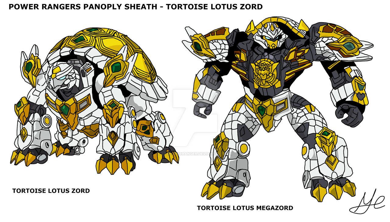 Panoply Rangers - Tortoise Lotus Zord by LavenderRanger on DeviantArt