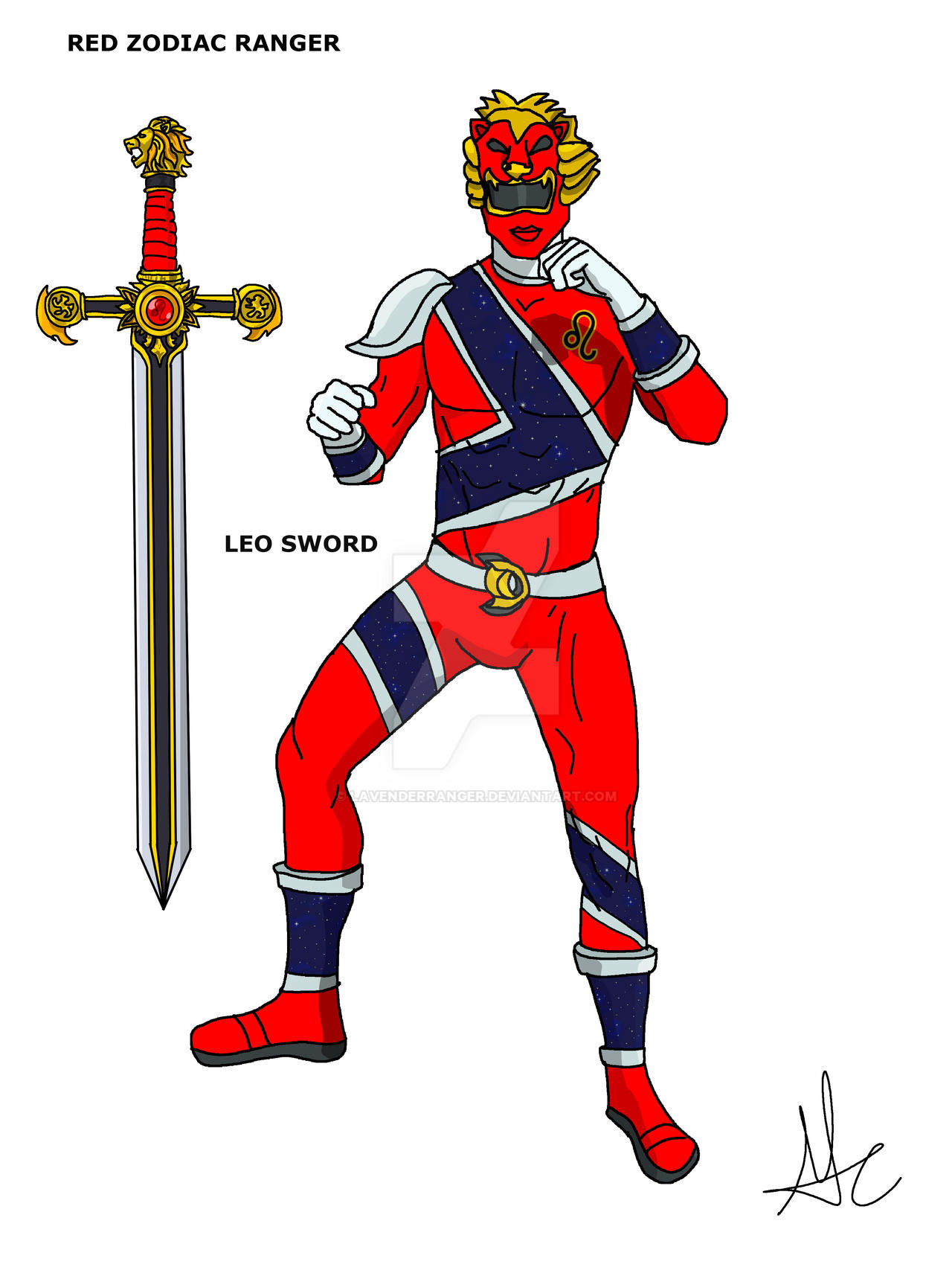 Red Zodiac Ranger by LavenderRanger on DeviantArt