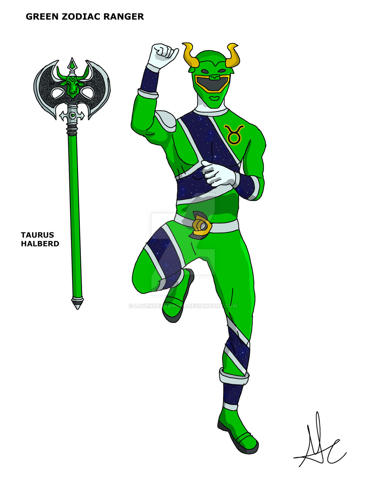 Green Zodiac Ranger by LavenderRanger on DeviantArt