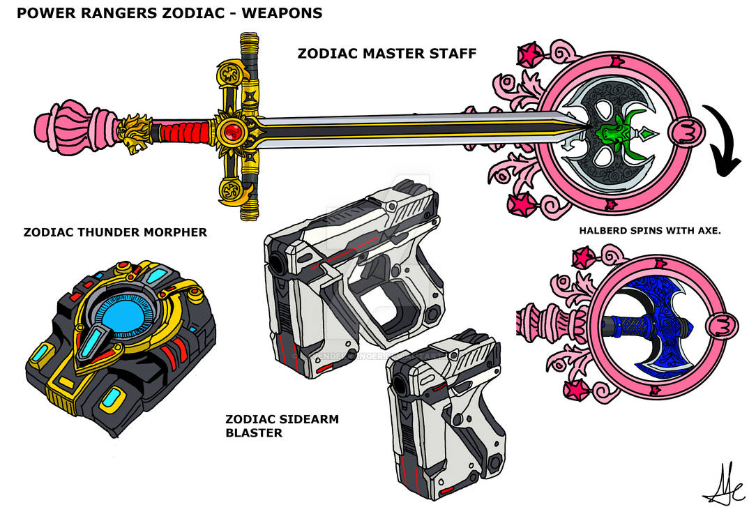 Power Rangers Zodiac Weapons by LavenderRanger on DeviantArt