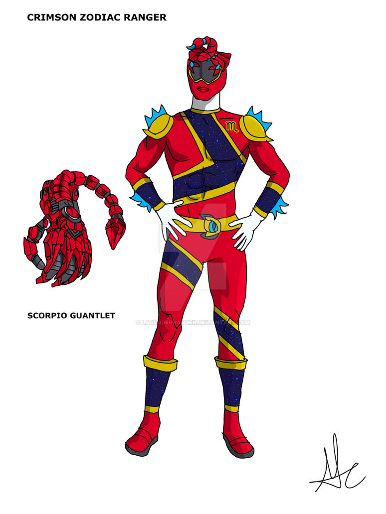 Crimson Zodiac Ranger by LavenderRanger on DeviantArt