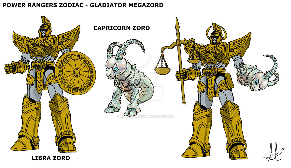 Zodiac Rangers - Gladiator Megazord by LavenderRanger on DeviantArt