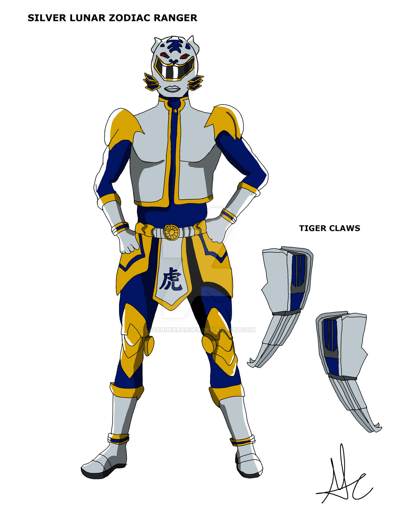 Silver Lunar Zodiac Ranger by LavenderRanger on DeviantArt