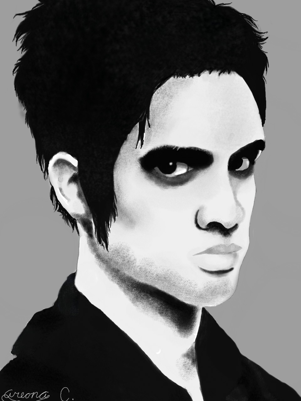 B/W Brendon Urie