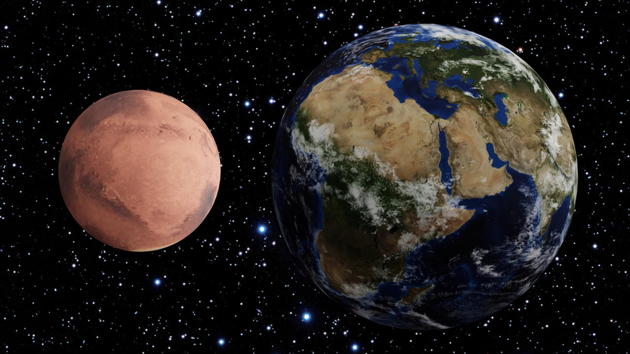 Mars Size Variation Earth vs Mars. Size Comparison. by albedomusicart on DeviantArt