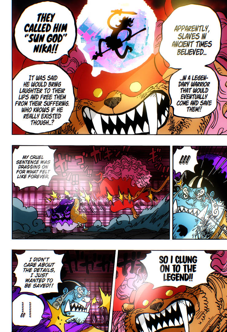 One Piece Chapter 1018 Coloring Sun God Nika by prmas on DeviantArt