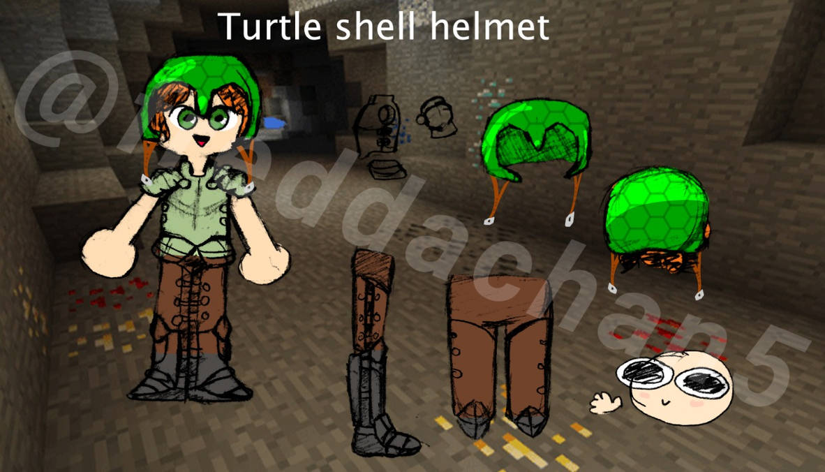 Turtle Shell Mc Turtle shell helmet by fredda123 on DeviantArt