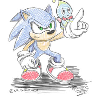 Sonic and cheese doodle