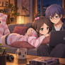Mayu Suzumoto & Morishige Sakutaro (Corpse Party) Relaxing in the Evening
