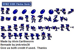 Mecha Sonic sprites listo 