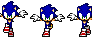 Sonic Running Forward Sprites