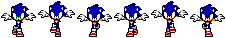 Sonic Running Forward Sprites