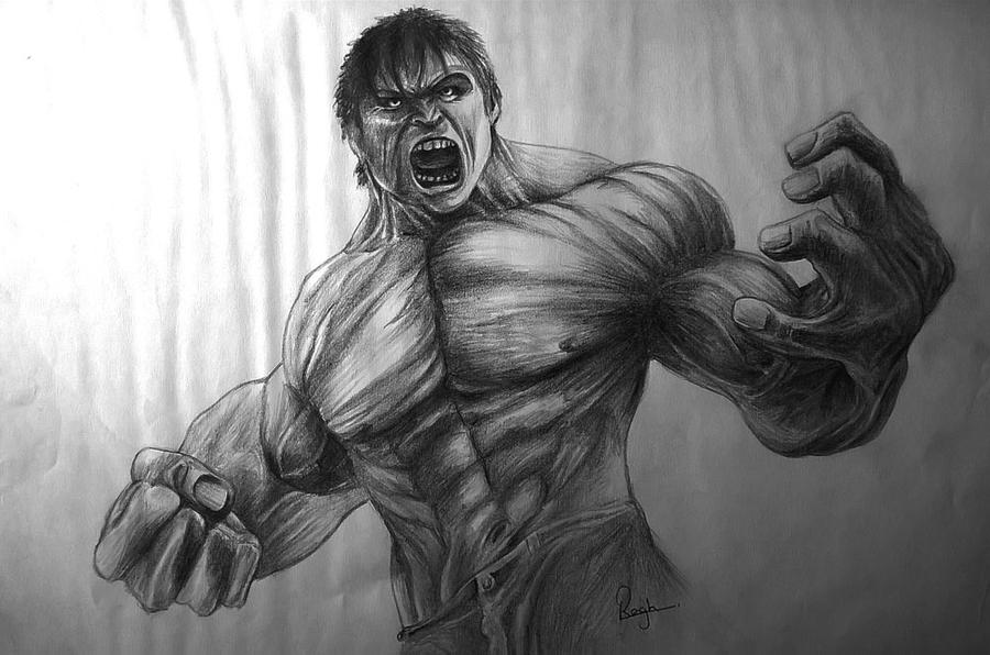 hulk pencil drawings by raghartist on