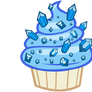 Sapphire cupcake vector