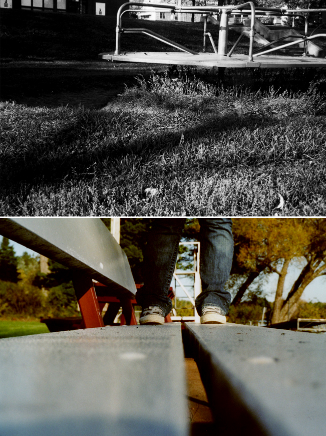 conversations and park benches