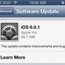 Apple Releases iOS 6.0.1 and iOS 6.1 Beta