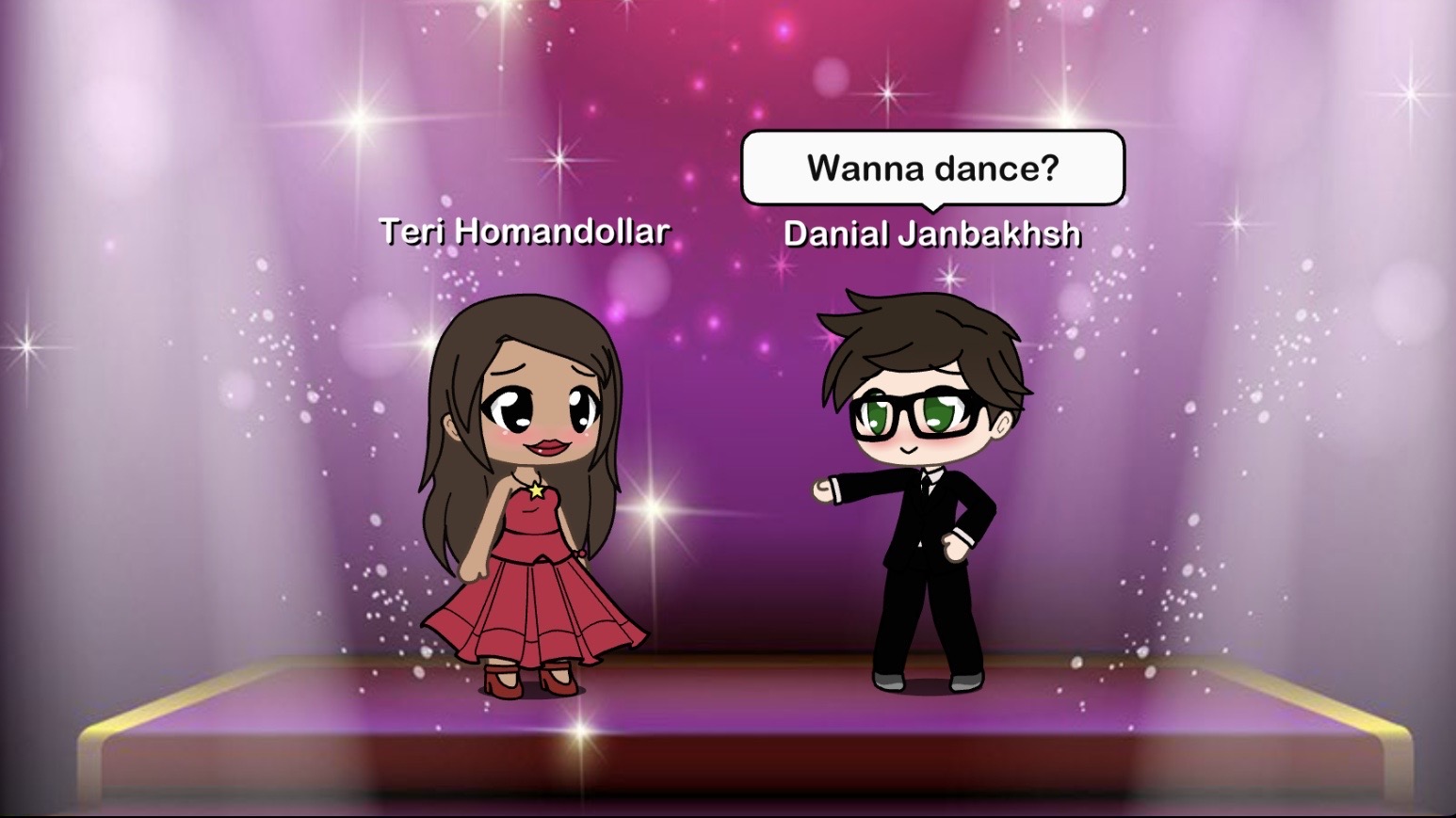Offering a dance