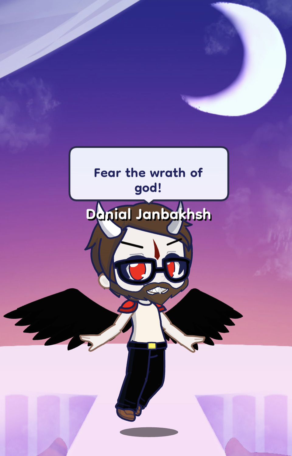 I dressed as devil Jin