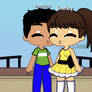 Enserino and Shelby kiss