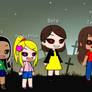 Teri and her friends as exe monsters