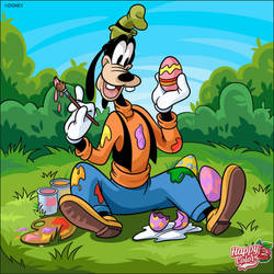 Goofy's Egg Painting - Happy Color