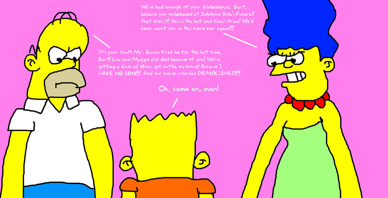 Disownment Bart Simpson's disownment by JamesMoulton1988 on DeviantArt