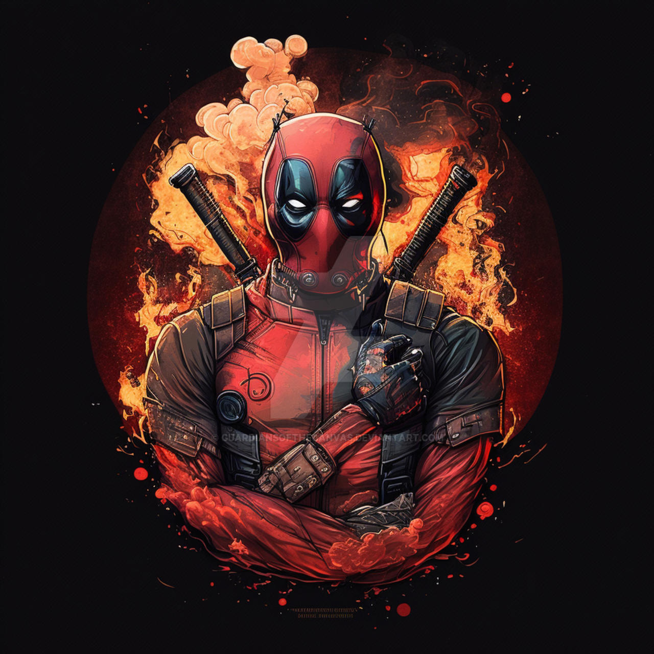 Deadpool art 13 by Guardiansofthecanvas on DeviantArt