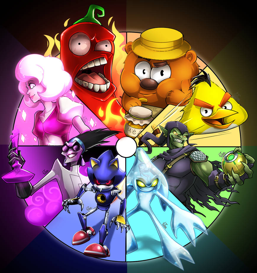 Multifandom Wheel Fandom wheel by tiTronPicto on DeviantArt