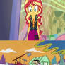 Sunset Shimmer feels bad for Rolf